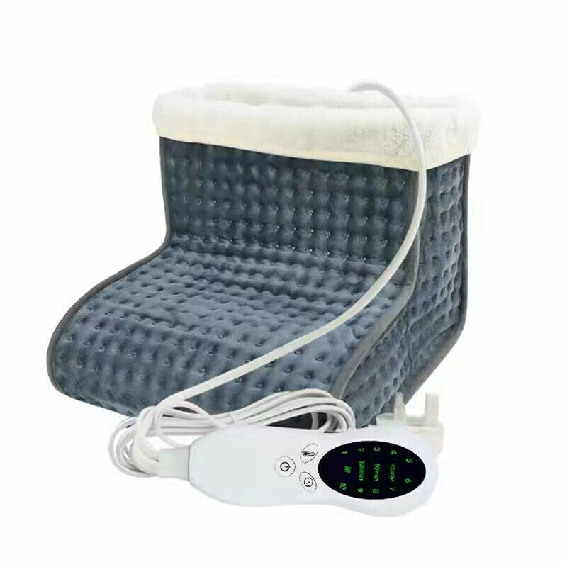 Electric Foot Warmer Heated Feet Slipper Therapeutic Pain Relief Washable Winter